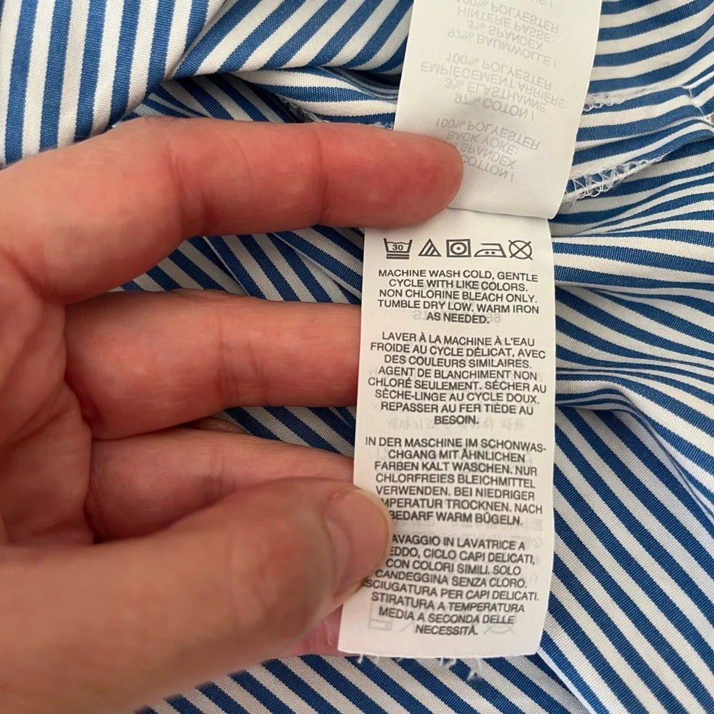 J Crew Striped Tuxedo Sleeveless Top 4 - Picture 10 of 10